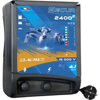 Electrificateur secteur 15 000 V / 4 J, forte puissance pour les conditions difficiles - 606454