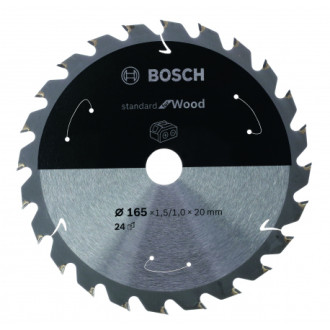 Lame de scie circulaire bosch std bois ø 165x20x48t - 2608837687