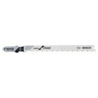 Lame de scie sauteuse 100mm HCS - T 101 B Clean for Wood - BOSCH - bte 100 - 2608637876