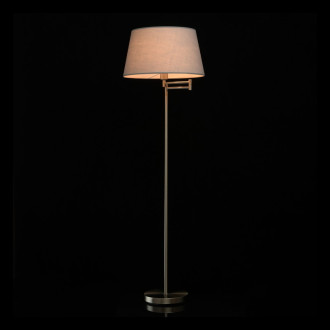 Lampadaire argenté megapolis 1 ampoule 150 cm