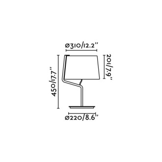 Lampe de table blanche berni 1 ampoule