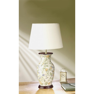 Lampe forget me, porcelaine, sans abat-jour