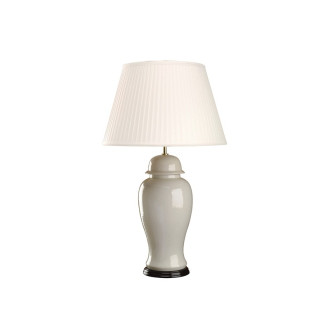 Lampe ivory crackle large, sans abat-jour