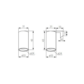Lot de 20 douilles E14 céramique - Forme - Simple