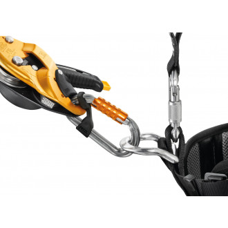 Mousqueton petzl am'd - asymétrique léger  - fermeture triple action - m34a tl