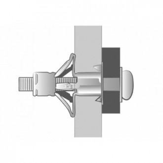 Boîte de 100 Chevilles placo Spyder M4x38 SCELL-IT - Ép.8-15 - Vis montée perçage 8 mm - 4M-MT 