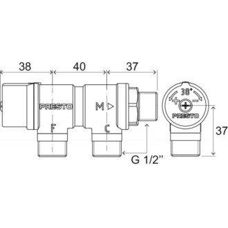 Mitigeur thermostatique de sécurité pour lavabo 29006
