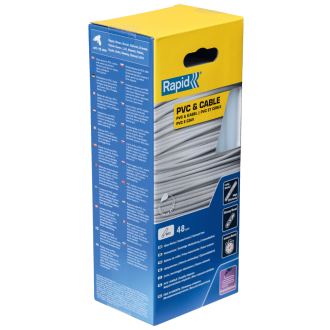 Bâtons de colle PVC & Câbles 190 mm x 48 Sticks - Boite - RAPID-ISABERG - 5001413