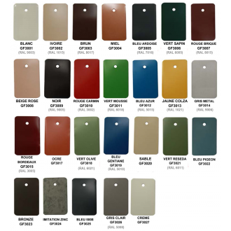 Gouttière aluminium demi-ronde dév.270 - 4 mètres