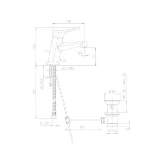Paini - mitigeur de lavabo bios energie positive chrome