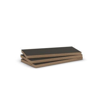 Panneau isolant en laine de roche Rockglace largeur 60 cm longueur 1.35 m 