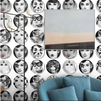 Papier peint avec visages vintage - AUDREY BIANCA++