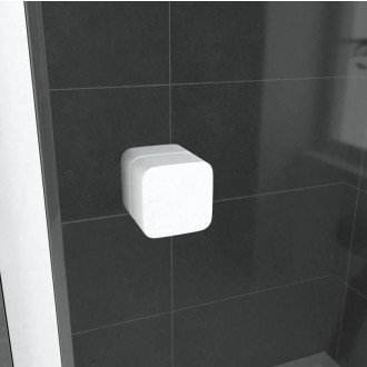 Paroi porte de douche coulissante blanc 140x185cm extensible - WHITY SLIDE 140 Aurlane - FAC497