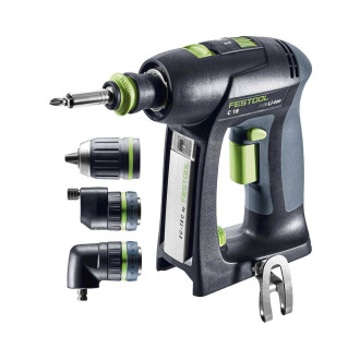 Perceuse-visseuse festool c 18 hpc 4,0 i-set (2 x 4,0 ah hpc-asi tcl 6 systainer sys3 df m 187 accessoires)