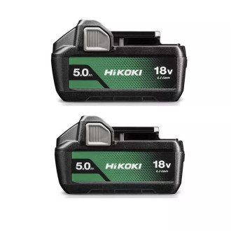 Perceuse à percussion 18V - HIKOKI - 2 batteries 18 V 5 Ah BSL1850MA + coffret - DV18DEWJZ