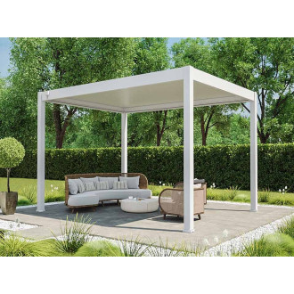 Pergola Bioclimatique 3x4m – ECLIPSE 12m²  Autoportée Lames orientables de 0 à 120° - Couleur au choix