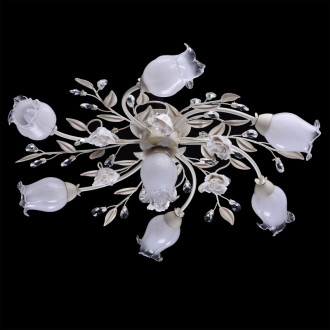 Plafonnier beige flora 7 ampoules 21 cm