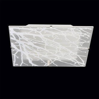 Plafonnier blanc megapolis 2 ampoules 8.5 cm