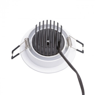 Plafonnier blanc techno 1 ampoule 6 cm