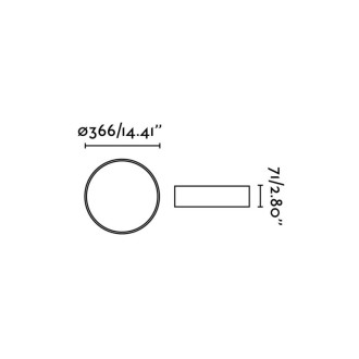 Plafonnier blanc vuk