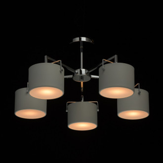 Plafonnier chromé megapolis 5 ampoules 32 cm