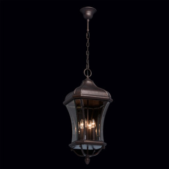 Plafonnier d'extérieur marron street 4 ampoules 160 cm