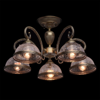 Plafonnier laiton classic 5 ampoules 28 cm