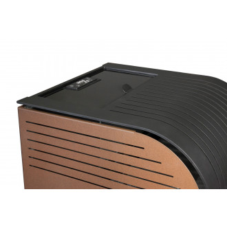 Ferlux poêle à granulés aroa 8kw marron vintage