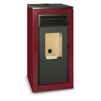 Ferlux poêle à granulés (pellets) nerea 10kw rouge impérial