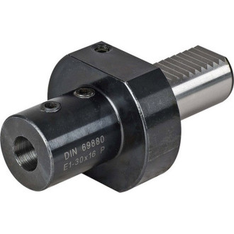 Porte-outils VDI pour forets à plaquettes amovibles Forme E1 avec installation à bride, VDI : 50 Porte-outils VDI pour forets à plaquettes amovibles Forme E1 avec installation à bride, VDI : 50