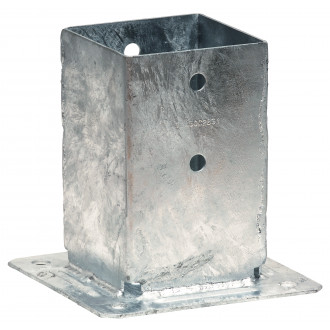 Pieds de poteau carré sur platine dimensions au choix