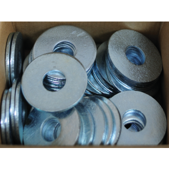 Boîte 100 rondelles acier zingué extra-larges ll12 negoce-plus - 13 x 40 x 2.5 mm - ll12blc