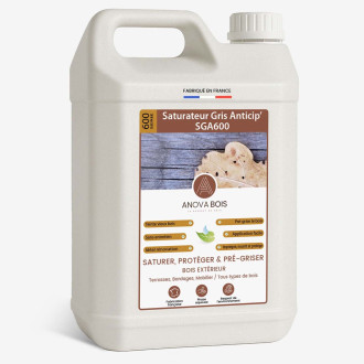 Saturateur Gris Anticip' SGA600 - Terrasses et bardages en bois AnovaBois - Conditionnement au choix