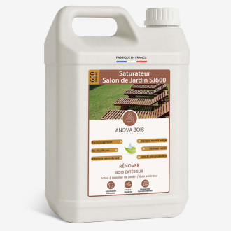 Saturateur Salon de Jardin SJ600 - Tables, chaises et aménagements extérieurs en bois AnovaBois - Couleur et conditionnement au choix