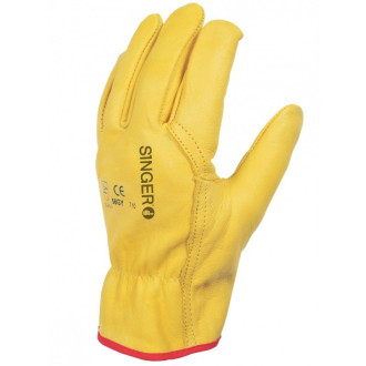 Singer - 007888 - gants cuir taille 10 doublure chaude molleton lot de 10