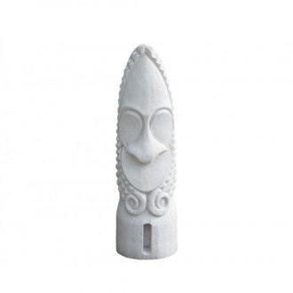 Statue de jardin TIKI TOA 75 cm - blanc