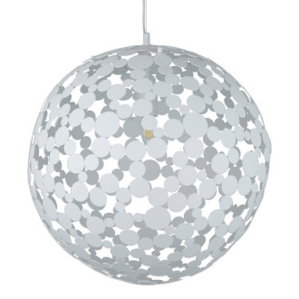 Suspension 50 cm avalon, métal blanc