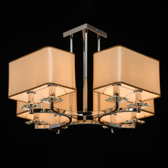 Suspension chromée elegance 8 ampoules 46 cm