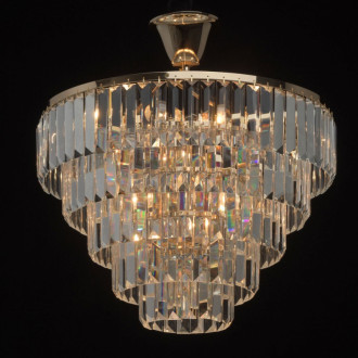 Suspension dorée crystal 5 ampoules 43 cm