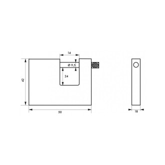 Thirard - cadenas land 50 mm