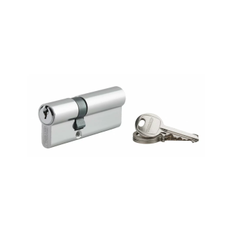 Cylindre de serrure à clé crantée Ecopro nickelé - 30 x 50 - Varié - THIRARD - 00007286