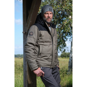 Gilet bosseur bear - kaki/noir - m - 11724-008