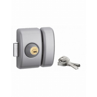 Verrou universel thirard double cylindre languette hg5 + 3 clés - argent - 00080475