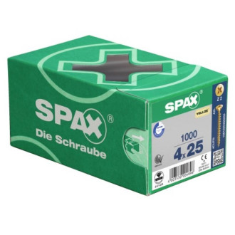 Vis à bois aggloméré tête fraisée empreinte pozidriv acier zingué bichromaté partiellement filetées yellox, ø 5 mm, longueur 90