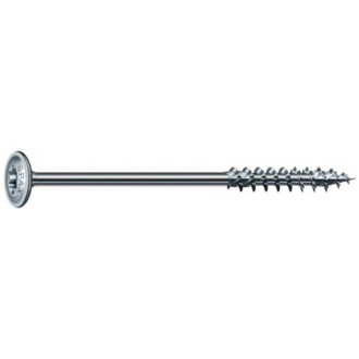 Vis à tête disque wirox filetage partiel torx zingué blanc grande longueur, ø 8 mm, longueur 280 mm, boîte de 50