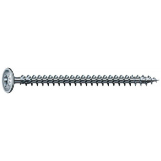 Vis à tête disque wirox filetage total torx zingué blanc grande longueur, ø 8 mm, longueur 100 mm, boîte de 50