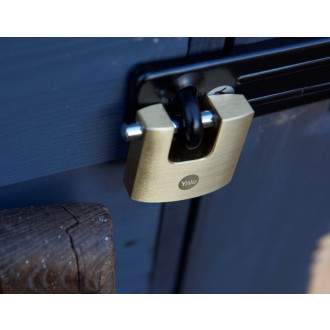 Cadenas rectangulaire YALE laiton - 70 mm - 3 Clés - 24319000