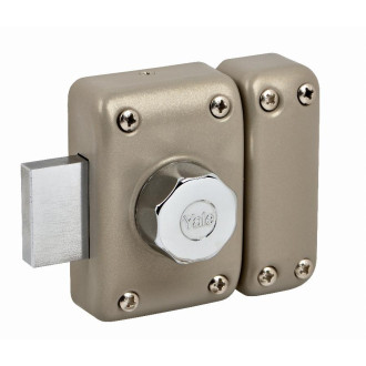 Verrou à bouton YALE - Cylindre 6 goupilles Ø 23 L 50 mm - YV26 - 20193000