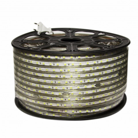 Ruban led 220v 1m-50m smd5050 60led/m ip65 (vendu sur mesure) - couleur eclairage : blanc froid 6000k - 8000k