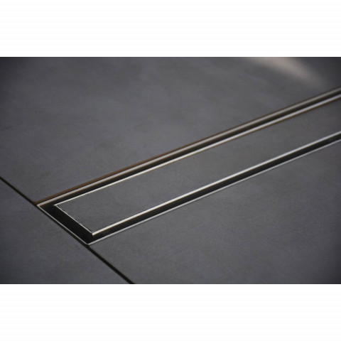 Caniveau de douche italienne inox – 110 cm modèle à carreler